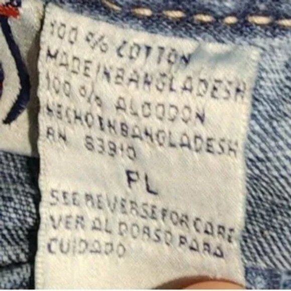 VTG Bill Blass Jean Women PL Blue Denim Elastic Waist Drawstring Utility Pockets - Picture 7 of 9